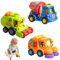 xinnuan 3Pcs Toy Cars, Construction Toys Set Includes Harvester, Sweeper, Cement Mixer Trucks for Kids GiftToys
