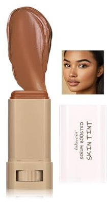 Foundation Stick, Foundation Pinsel, Make Up Foundation, Boosted Skin Tint, Foundation für reife Haut und Konturstab deckt Unebenheiten zu (#3, 18g)