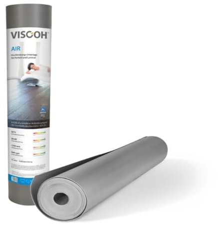 Trittschalldämmung für Klick Vinyl, Laminat & Parkett - 12,5m² bis 15m² Rolle - reduziert Lärm, schützt vor Feuchtigkeit - Einfache Verlegung -2 mm Unterlage für Parkett/Laminat/Designboden