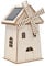 Solar Powered Windmill Kit, Unfinished Wood Cabin Ornament | Table Decorations, Vintage Windmill Decoration, Learning Toys For School Exhibitions