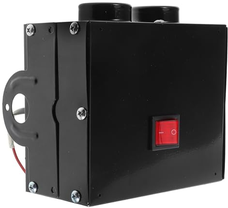 IWOWHERO Riscaldatore Portatile per Auto 12V 500W Ventola Doppia Funzione Sbrinatore Parabrezza Antifrost Riscaldamento Rapido Abitacolo per Viaggi Invernali Sicuri