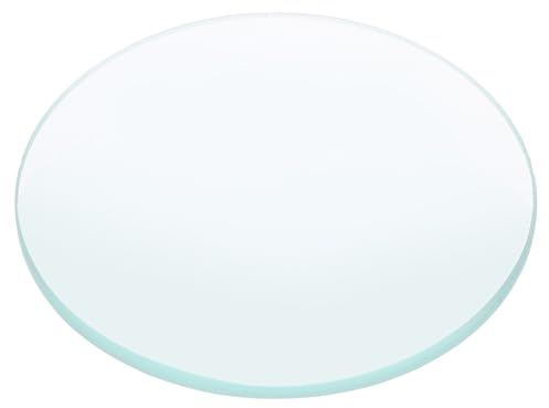minkissy Konvexe Glaslinse 75mm Durchmesser Vergrößerungslinse für Physikunterricht und Solarenergieexperimente Optische Linse aus Robustem Glas