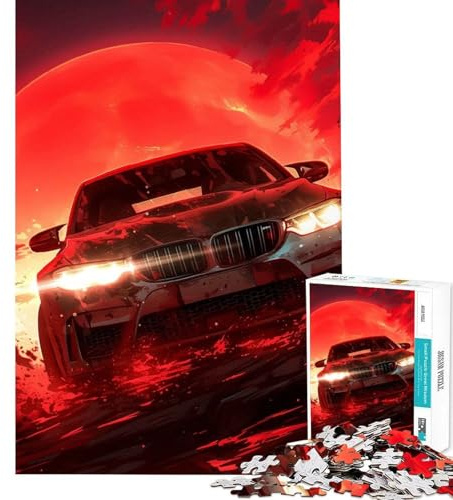 1000-teiliges BMW Racing Puzzle für Erwachsene Wanddekoration Familienspaß Geburtstagsgeschenk und einzigartiges Geschenk (38x26cm)