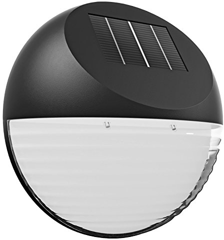 6x LED Solarleuchte Solarleuchten Garten Solar LED Außenleuchte Gartenleuchte Zaunleuchte Wandleuchte Halbkugel Wasserdicht für Haus, Zaun, Garten, Garage, Schuppen, Treppe, Garten Deko