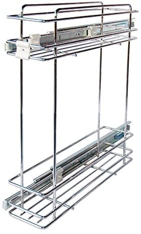 Xstar xst-ces15 Korb Flaschenhalter, Draht verchromt, Silber