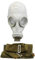 OldShop Gasmaske GP5 Set - Sowjetische Militär Gasmaske Replica Sammlerstück Set W/ Maske, Tasche - authentischer Look & Verschiedene Größen erhältlich (S, Grau)