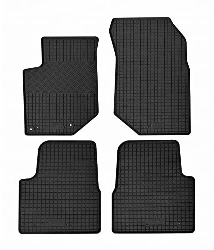 Fußmatten kompatibel mit Peugeot 2008 2020- Gummi Auto 100% passgenaue Gummimatten Automatten Antirutsch Schwarz