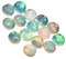 Natural White Welo Feuer Ethiopian opal AAA-Qualität 4 mm runde Form Cabochon kalibrierte Größe lose Edelstein|Natur Ethiopian Welo opal|Ethiopian Welo|Feuersteine ??für Schmuck machen