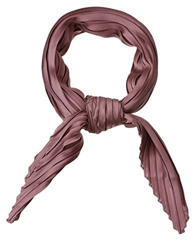 sourcing map Damen Rhombus Kopftuch Wraps Schals Bandana Einfarbig Plissee Halstuch Altrosa 104 x 42cm