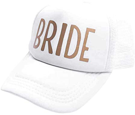 zkm Team Braut Squad Baseball Mesh Cap Männer Frauen Hochzeitsfeier Verstellbarer Hut Lustige Braut + Weiß