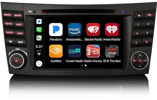 erisin 8 Core [4+64GB] Android 13 Radio de Coche Estéreo Autoradio GPS para Mercedes CLS/E-Class W211 W219 Carplay DSP Bluetooth Manos Libres WiFi SWC Dab+ GPS SatNav DVR IPS