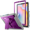 Fintie Tuatara - Funda a Prueba de Golpes para Samsung Galaxy Tab S6 Lite de 10.4 Pulgadas 2024/2022/2020, Funda híbrida Resistente con Protector de Pantalla Integrado, Color Morado