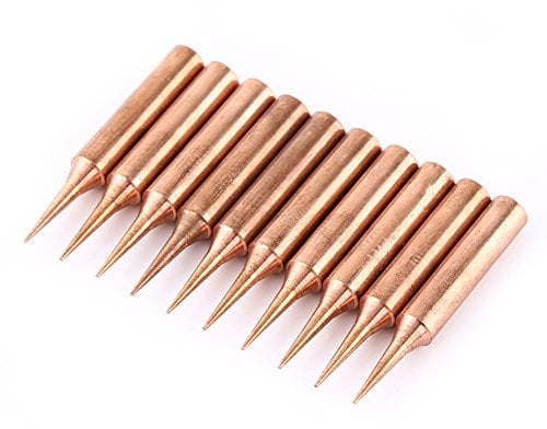 03 Soldering Iron 10Pcs Pure Copper Low Temperature Soldering Iron Solder Tips Station Tool 900M-T-I
