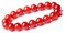 Unique Gems Perlenarmband Damen roter Achat Ø 8mm Perlen Buddha Naturstein Armband Juweliers Qualität