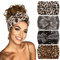 Extra Breite Haarband Damen Boho Gedruckt Stirnbänder Haarbänder Breite Stirnband Elastische Kopfband Haarschmuck für Frauen und Mädchen