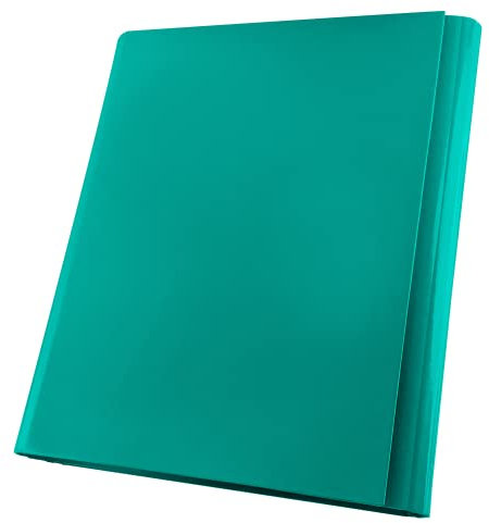 Netuno Sammelmappe A4 Pappe 40mm turkis Dokumentenmappe Klappordner Kartonmappe mit Klettverschluss Mappe PP 1 Stück