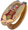 banjado Design WC Sitz Bambus Absenkautomatik 45,8x37,5cm / Toilettendeckel mit Absenkautomatik Holz/hochwertiger Bambus Klodeckel/WC-Sitz für gängigen Toiletten/Motiv Peace