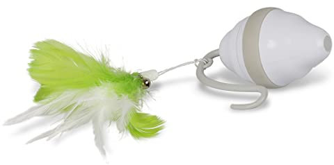 Ebi, Speedy Mouse 13,5x12,5x6,8cm Blanc/Vert, Jouet, Blanc/Vert, Chat