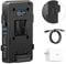 ZITAY V-Mount Battery Charger 2-Way PD USB-C Fast Charge for V-Mount Gold Mount D-Tap Battery (Adjustable Charging Current)