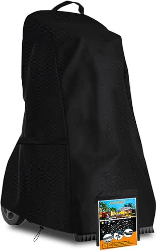 AXPQHL Housse de Protection pour Robot Nettoyeur de Piscine, Housse de Protection pour Robot Nettoyeur de Piscine, avec poignée et Cordon de Serrage,66 x 56 x 107 cm, Noir