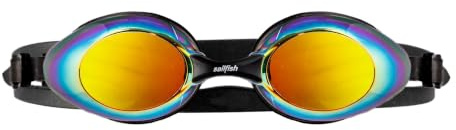 Sailfish® Goggle Flow Schwimmbrille Aqua | Komfortabler Silikonrahmen & verstellbare Nasenstege | Premium Wettkampf Taucherbrille | Trainingsbrille Unisex | Schwimmzubehör Triathlon