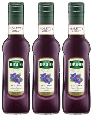 Mathieu Teisseire Getränke-Sirup Veilchen 0,25L - Cocktails (3er Pack)