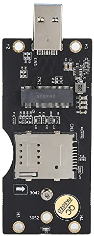 Tbest 5G LTE USB Stick, Riser-Karte Ngff Zu SIM 3G/4G/5G-Modul Zu USB 3.0-Adapterkarte Für Desktop-Computer Laptop USB-Zu-USB-Adapter