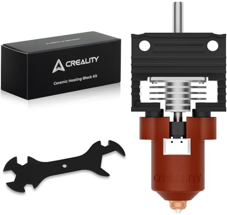 CREALITY K1 Series Ceramic Hotend Heizblock mit Integrated Quick Swap Nozzle Kit und Silikonsocke Support High Flow Printing und 300℃ Hochtemperatur for Creality K1, K1 Max und K1C 3D-Drucker