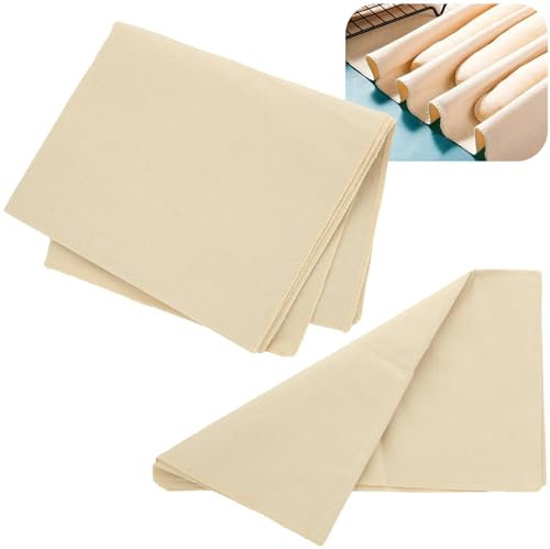 MEIDIV 6 paños para pan, 45 x 75 cm, paño de lino para hornear pan, paño de algodón para preparar masa de pan y hornear