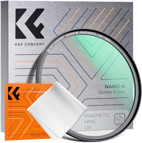 K&F Concept Nano-K Filtro Magnético, Filtro de Protección UV Magnetic Filter UV Quick Swap System de Vidrio Óptico con Revestimiento Nano para Objetivo 55mm(Incluye Un Paño de Limpieza)