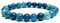 Felicidade Bracelet en Apatite bleue Pierres Naturelles Perles de 8mm Pierres Fines et Précieuses Bracelet Unisexe Bijoux Minéraux Cadeau de Sérénité Cadeau Anniversaire pour Femme et Homme