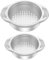 2pcs Food Can Strainer, Stainless Steel Food Can Drainer, Dishwasher Safe Slid-Proof Colander Can Filter, 11.5x8.2x2.5cm Sieve Strainer Mess Kitchen Tool Fits Most Food Tins