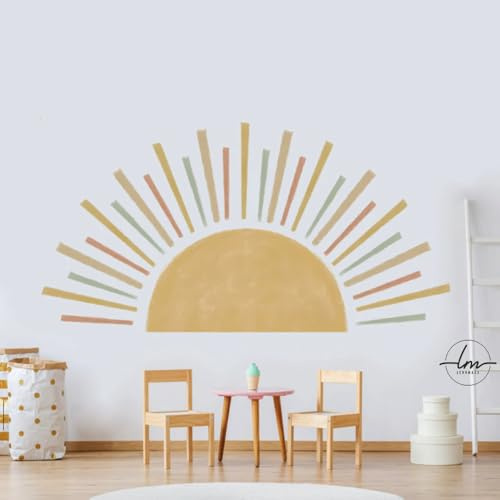 Wandtattoo Wandsticker Kinderzimmer Sonne Sun Wanddeko Aufkleber Junge Mädchen Wandsticker Wandaufkleber