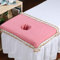 Saluaqui Massage Face Cradle Cover, Spa Massage Table Head Cover Massage Table Face Cradle Massage Headrest For Bed Sheet Massage Bed Coverlet with Hole For Beauty Shop (Pinkish)