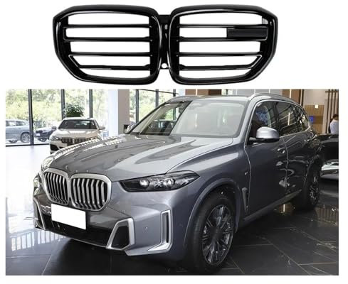 Auto Frontgrill Kühler Für BMW G05 X5 LCI Upgrade Auf X5M 2018-2023/2024 + Front Stoßstange Unter Gitter Auto Grill Ersatz Zubehör Nieren Kühlergrill,2024