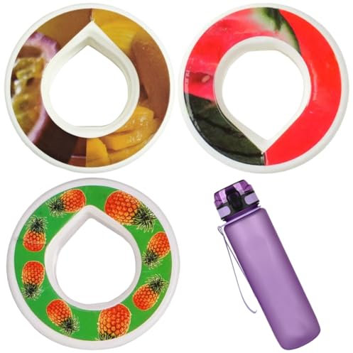 DWFEYOI 3 Pcs Cartouches Mixtes Parfumées pour Bouteille d'eau Air, Contient Mangue, pastèque, ananas,gourde air up avec de gout