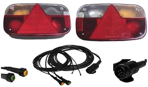 Aspöck Multipoint 3 - Leuchten Set - 13polig - Hauptkabel 5 Meter mit 2 x 3,0 m DC Abgang