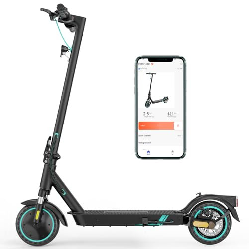 E-Scooter, Elektroroller mit Straßenzulassung (ABE), Max.20 KM/H, 8,5-Zoll Scooter, 400W Motor, 7,8Ah Batterie,25KM, Komfortable Stoßdämpfung, APP-Verbindung, Faltbar, LED-Display