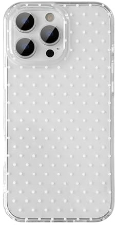QLTYPRI for iPhone 12/iPhone 12 Pro Case Cute Polka Dot Phone Case, Clear | Polka Dot Aesthetic Phone Case for Girls Women, Raised Camera Protection, Durable TPU Slim Shockproof Protective Phone Cover