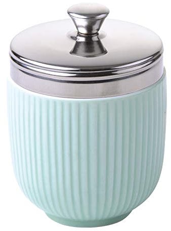 BIA International - Egg Coddler - Porcelain - Egg Poachers - Glazed Finish Design - Kitchen Gadgets - Egg Cooker - Gift Box - Celadon Green