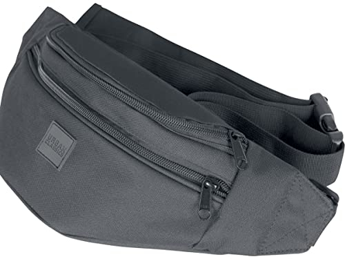 Urban Classics Double-Zip Shoulder Bag Umhängetasche, 39 cm, Schwarz