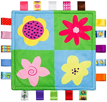 Baby Comforting Taggies Decke 26.5cmx26.5cm weicher Platz Plüsch Baby Appease Handtuch Sicherheitsdecke für 0-3 Jahre alt Babys
