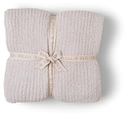 Barefoot Dreams CozyChic Ribbed Bed Blanket Full/Queen Stone