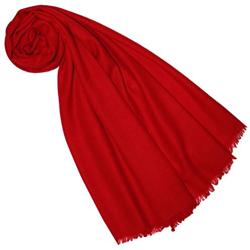 Lorenzo Cana Luxus Pashmina Damen Schal Schaltuch 100% Kaschmir Kaschmirschal Kaschmirtuch Kaschmirpashmina Rot 7829977