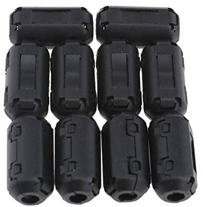 10x EMI Entstörfilter Ferritfilter Ferritkern Klappferrit für Kabel 7mm Kabel-Clip