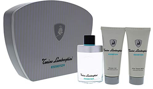 Essenza by Tonino Lamborghini for Men - 3 Pc GiftSet 4.2oz EDT Spray, 5oz After Shave Balm, 5oz Show,I0095666