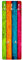 Bilderwelten Garderobe - Colourful Palisade, Größe HxB:119cm x 39cm