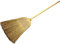 Red Gorilla Traditional Large Corn Broom with Natural Straw Bristles Outdoor or Indoor Sweeping Brush for Yard Stable Garden Wooden Handle 1.55m