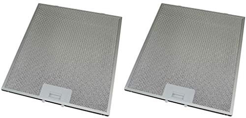 Ufixt 2 x Cooker Hood Metal Mesh Grease Filter for Kitchen Extractor Fan Vent 295mm x 356mm