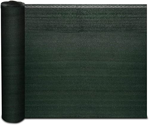 Floordirekt Zaunblende Marius | Schattiergewebe 150g/m² in 5 Höhen mit Befestigungszubehör | Sonnenschutz Sichtschutz Windschutz (Grün, 1m x 6m)